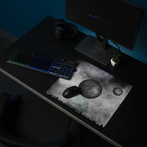 Grey Metal Planet | Gaming Mousepad