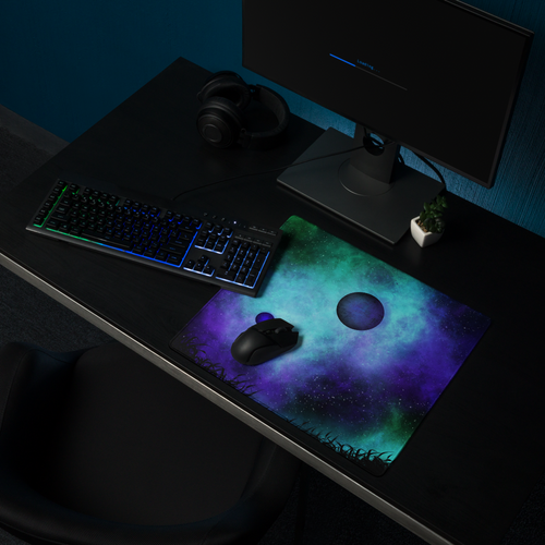 Double Blue Planet | Gaming mousepad