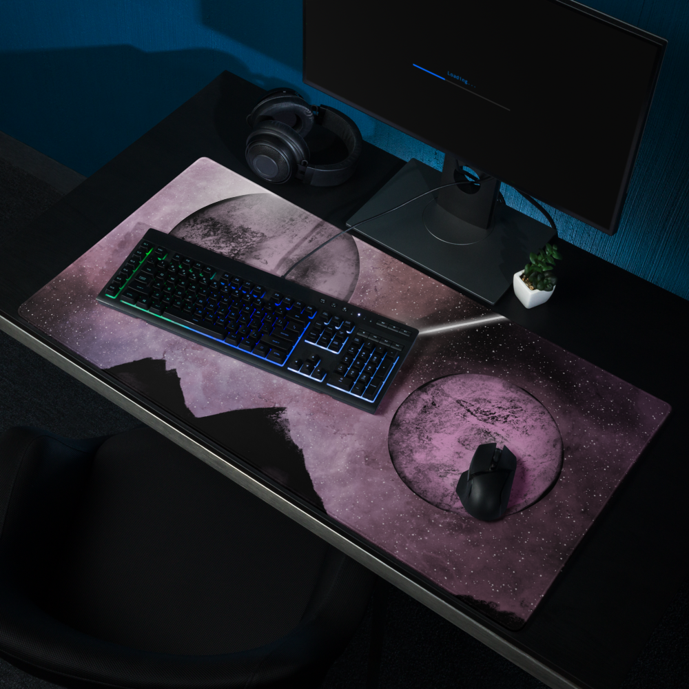 Pink Alien Mountain | Gaming Mousepad